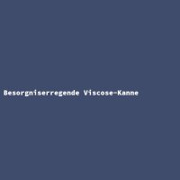 Besorgniserregende Viscose-Kanne