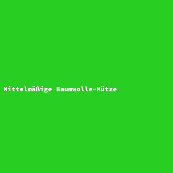 Mittelm&auml;&szlig;ige Baumwolle-M&uuml;tze