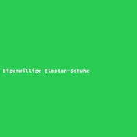 Eigenwillige Elastan-Schuhe