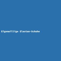 Eigenwillige Elastan-Schuhe