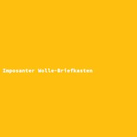 Imposanter Wolle-Briefkasten