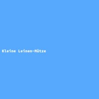 Kleine Leinen-M&uuml;tze