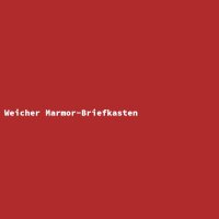 Weicher Marmor-Briefkasten